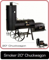 Smoker 20 Zoll Chuckwagon, sehr gut geeignet für den gewerblichen Bereich.